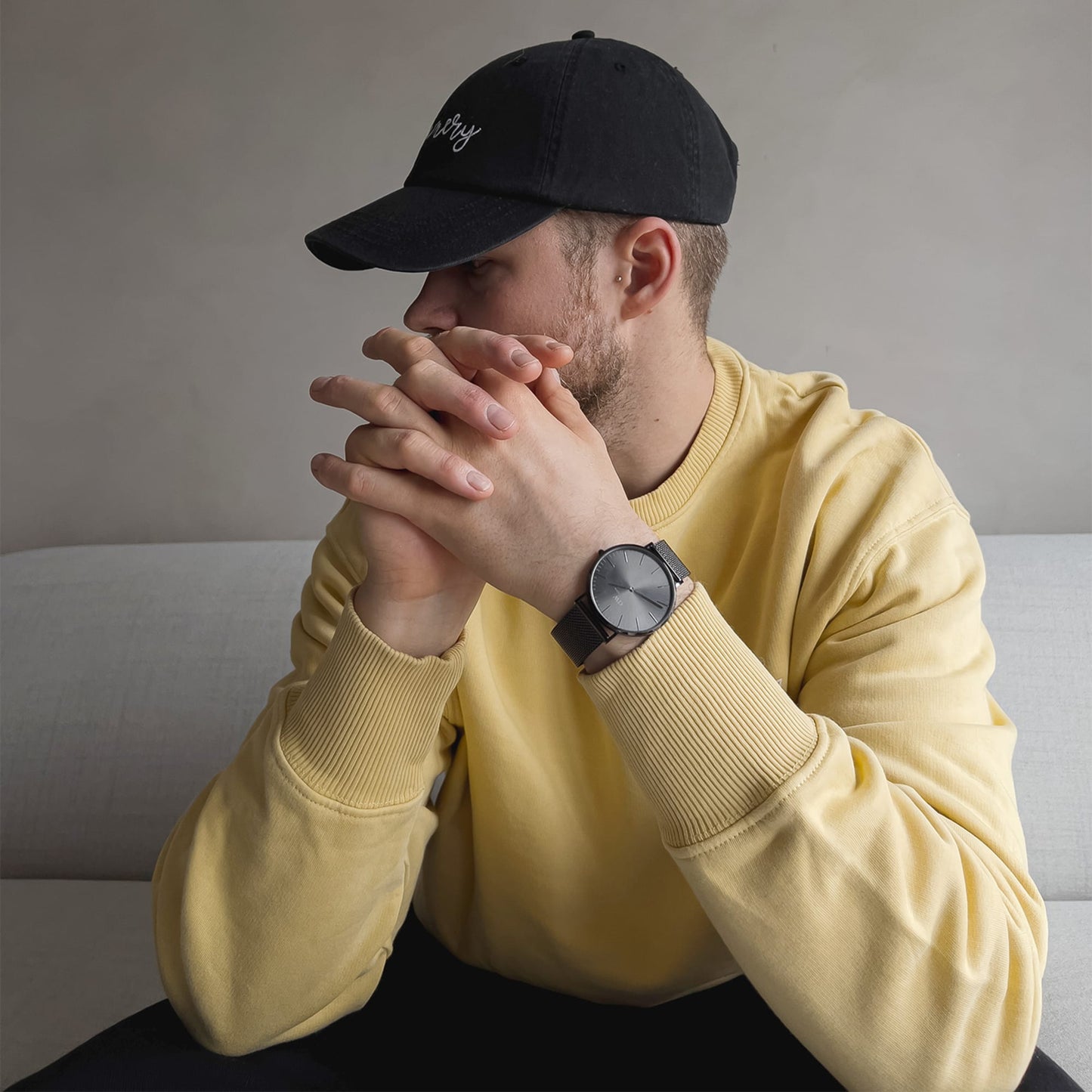 DW Classic Mesh Graphite Watch