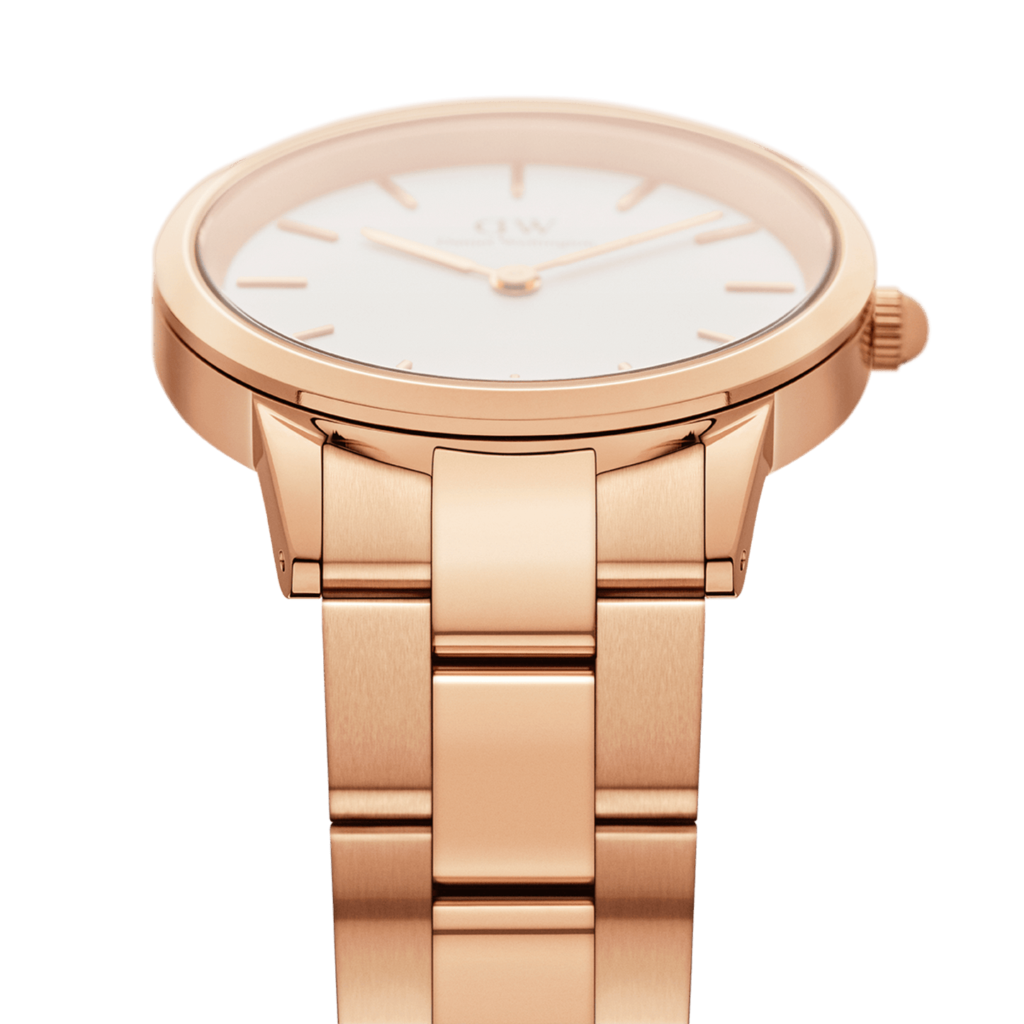 DW Iconic Link Rose Gold Watch