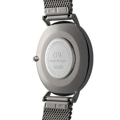 DW Classic Mesh Arctic Silver Watch