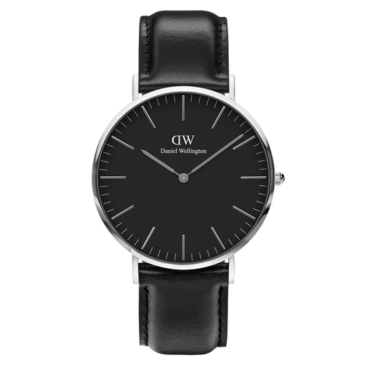 DW Classic Sheffield Black Silver Watch