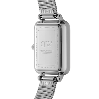 DW Quadro Pressed Unitone Silver Watch