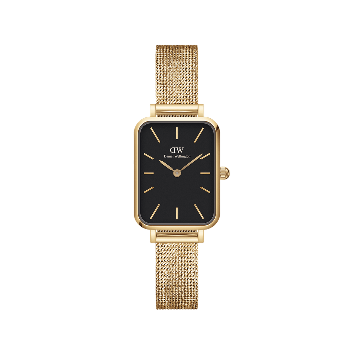 DW Quadro Pressed Evergold Black Gold Watch