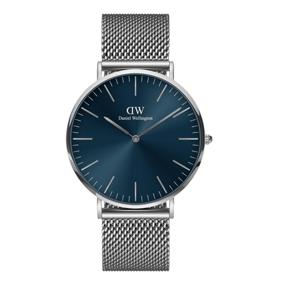 DW Classic Mesh Arctic Silver Watch