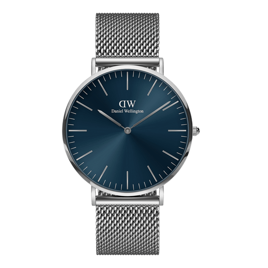 DW Classic Mesh Arctic Silver Watch