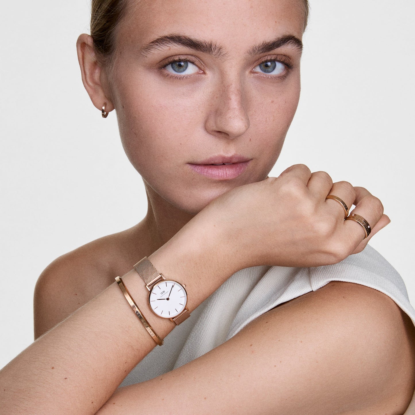 DW Petite Melrose Rose Gold Watch