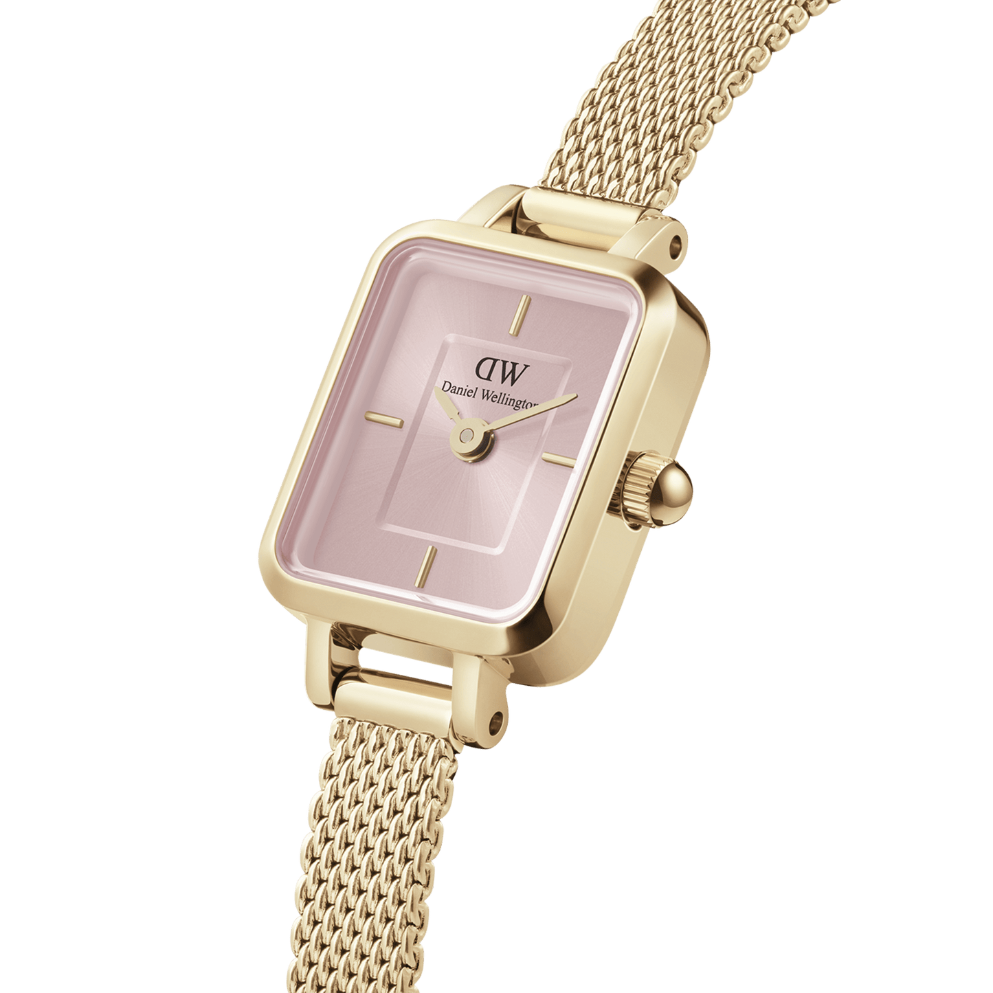 DW Quadro Mini Evergold Blush Watch