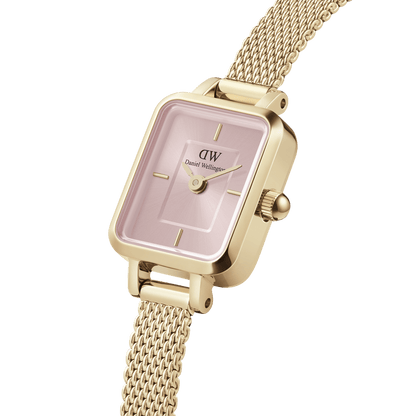 DW Quadro Mini Evergold Blush Watch