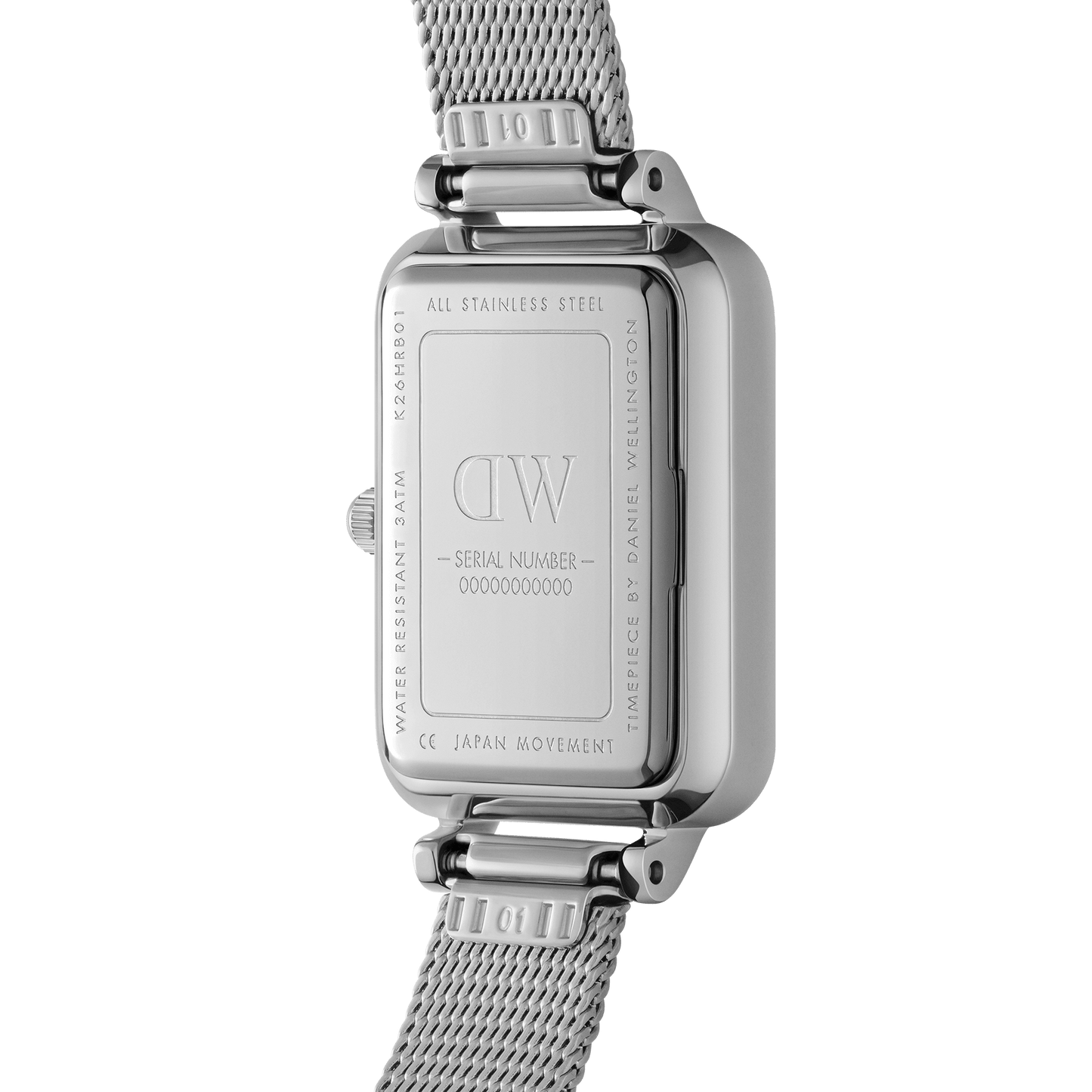 DW Quadro Roman Numerals Sterling Watch