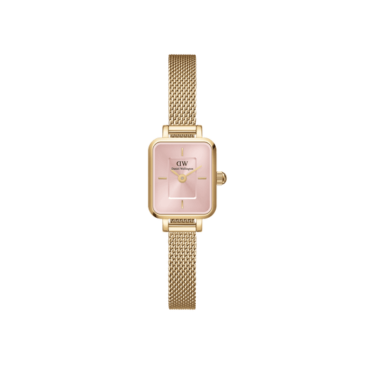DW Quadro Mini Evergold Blush Watch