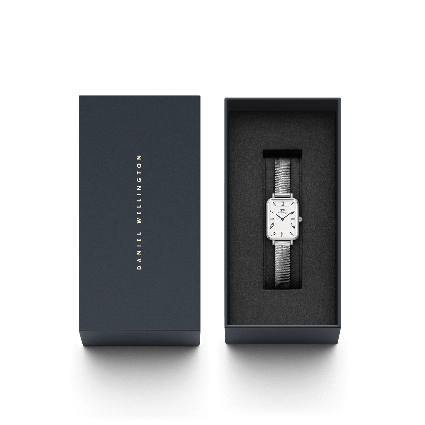 DW Quadro Roman Numerals Sterling Watch