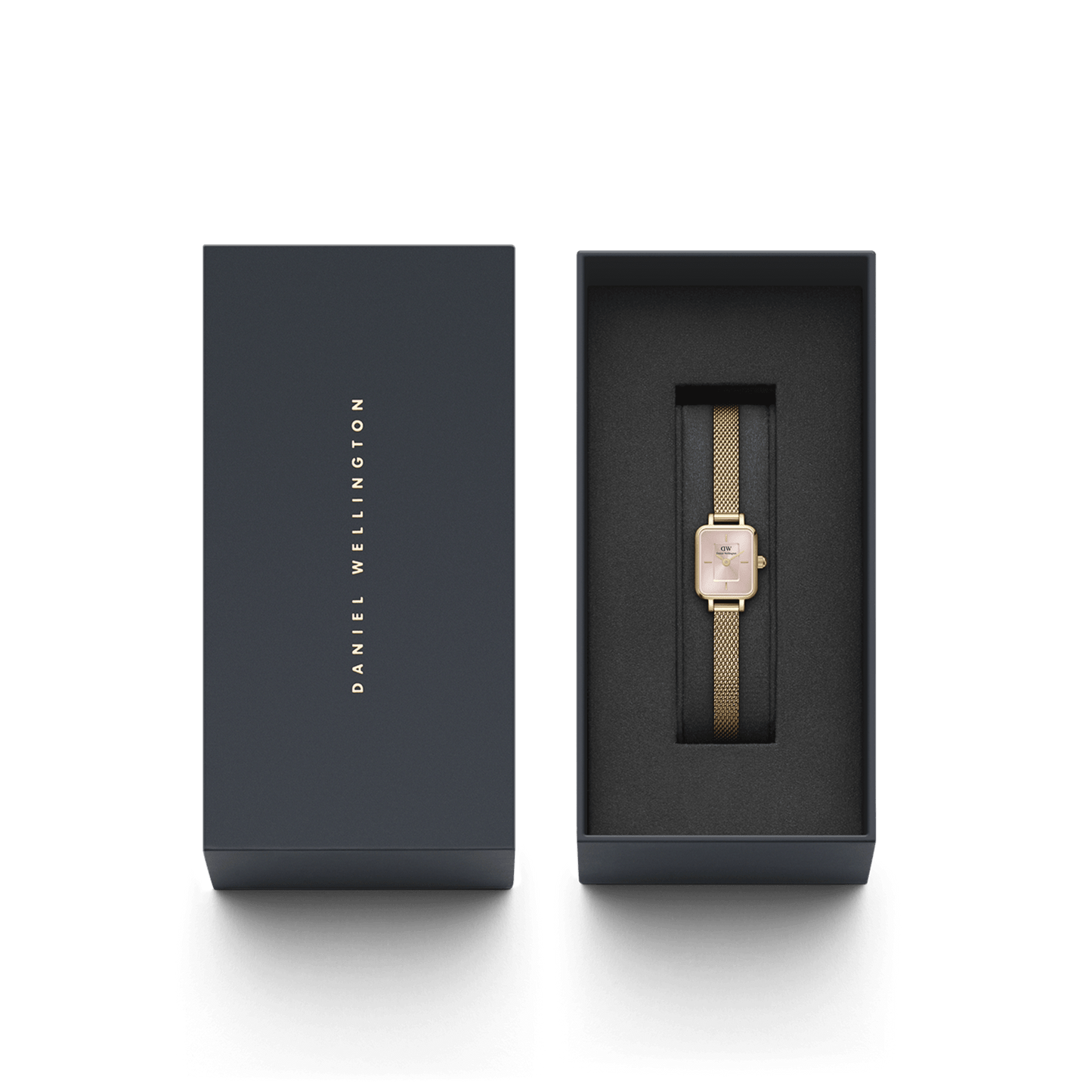 DW Quadro Mini Evergold Blush Watch