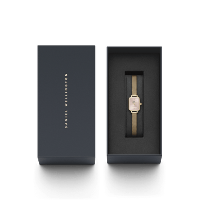 DW Quadro Mini Evergold Blush Watch
