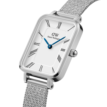 DW Quadro Roman Numerals Sterling Watch