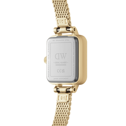 DW Quadro Mini Evergold Onyx Watch
