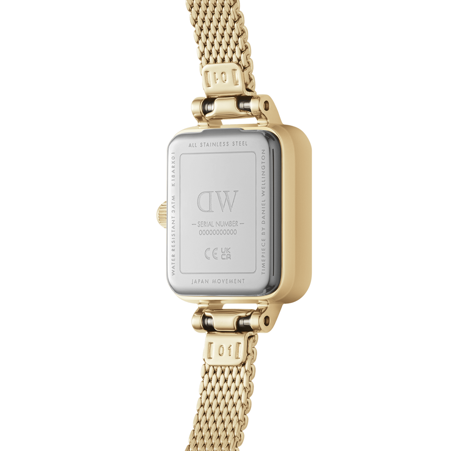 DW Quadro Mini Evergold Blush Watch